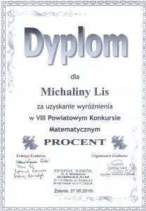 WyróżnienieMichaliny