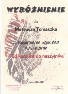 Dyplom wyroznienia